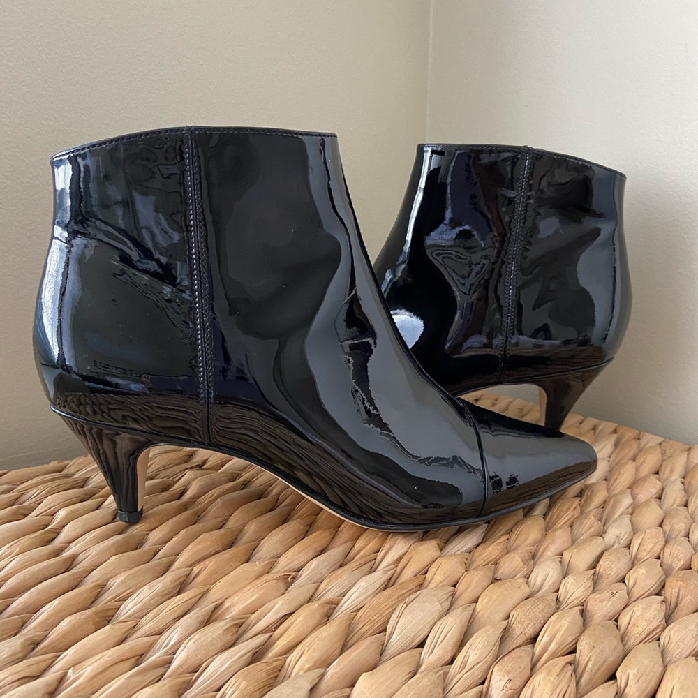 Sam Edelman Black Patent Booties